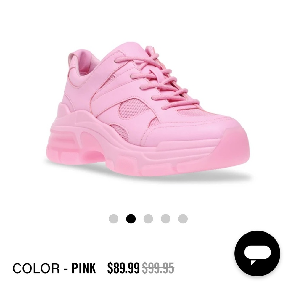 Steve Madden bolt pink shoes size 6